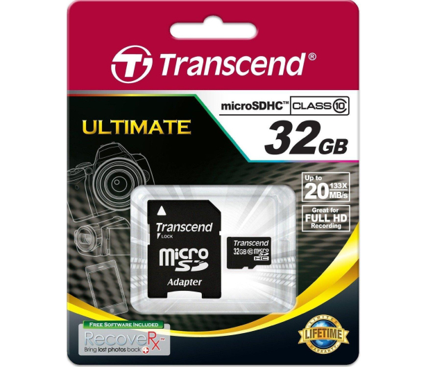 TRANSCEND MicroSDHC 32GB TS32GUSDHC10 - 118123 - zdjęcie 3